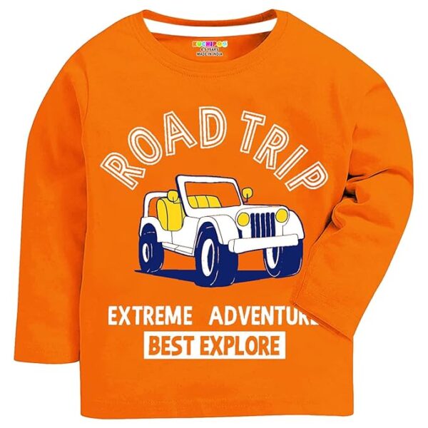Tuchipoo Boys Full Sleeves Cotton T-Shirt